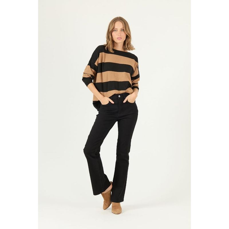 PRIVILEGE - Jeans flare negro PRIVILEGE 2277 - Negro