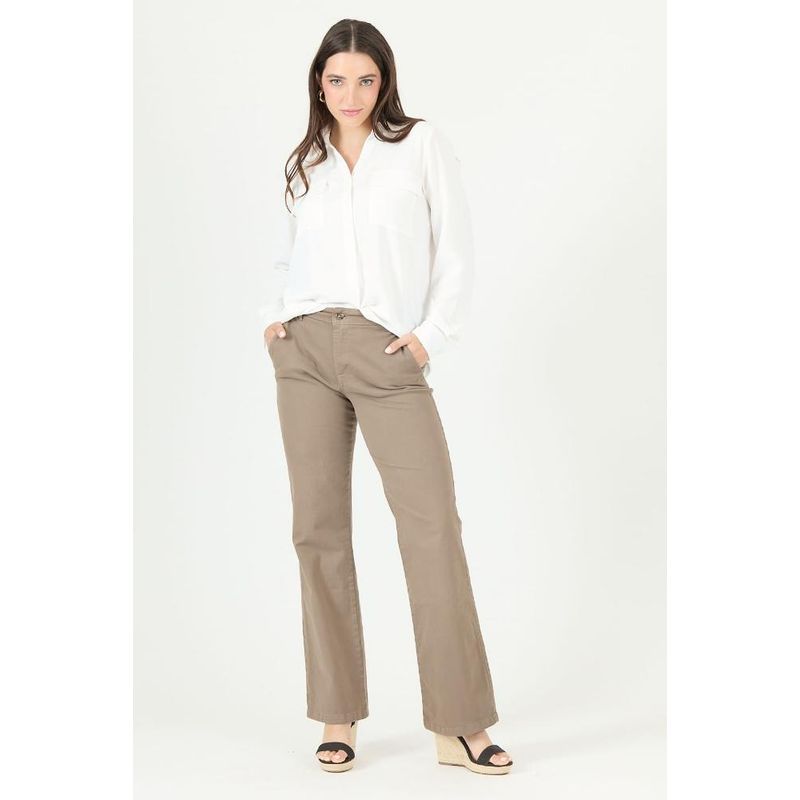PRIVILEGE - Jeans straight vison PRIVILEGE 2283 - Café