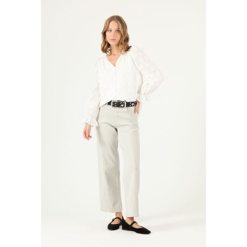PRIVILEGE - Jeans wide leg crudo PRIVILEGE 2278 - Crudo