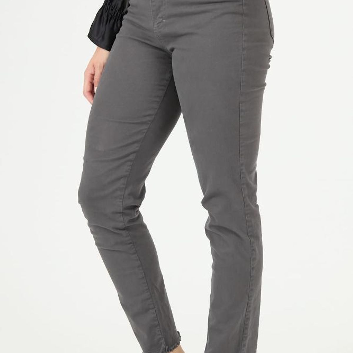 PRIVILEGE - Jeans slim fit gris 2289