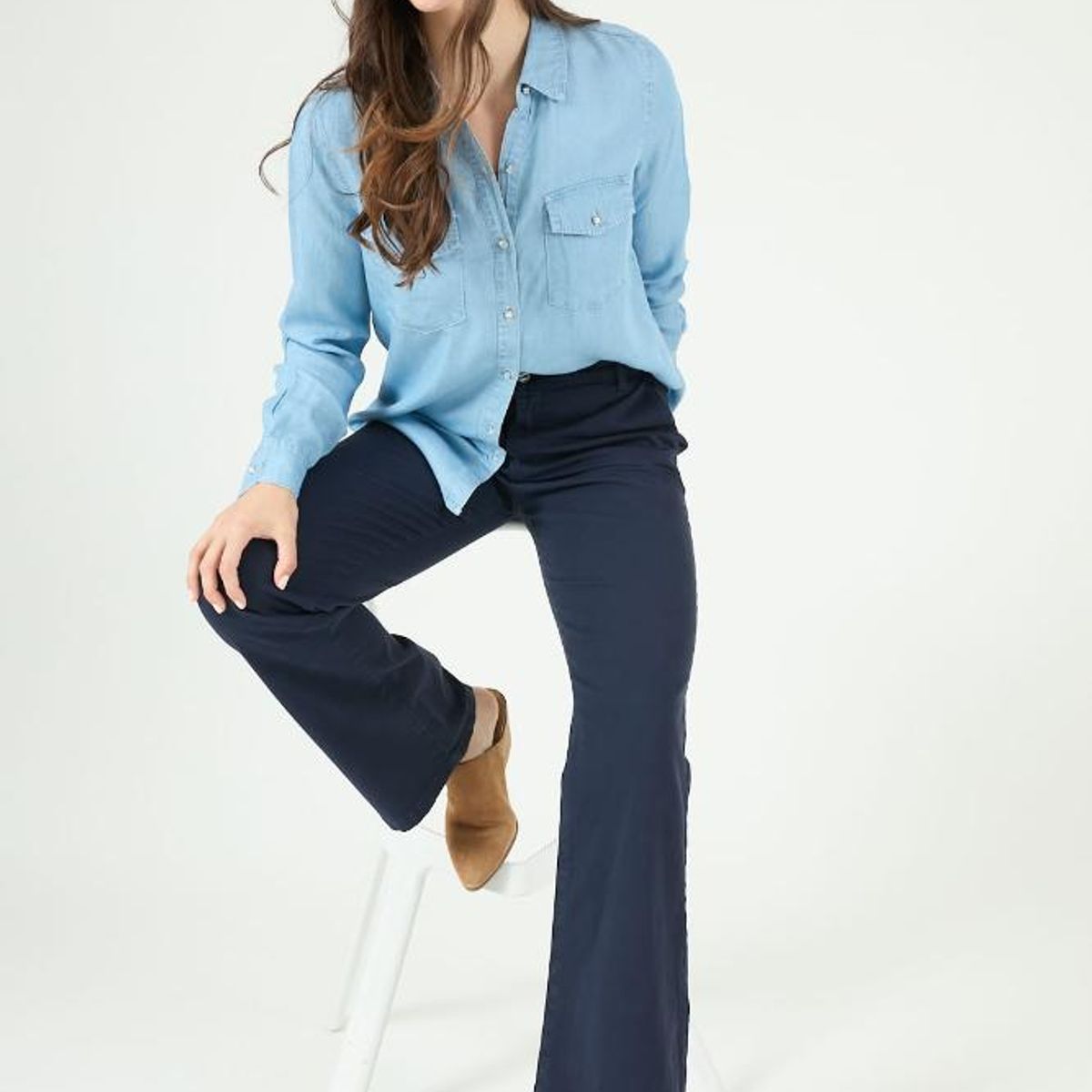 PRIVILEGE - Jeans straight azul PRIVILEGE 2282