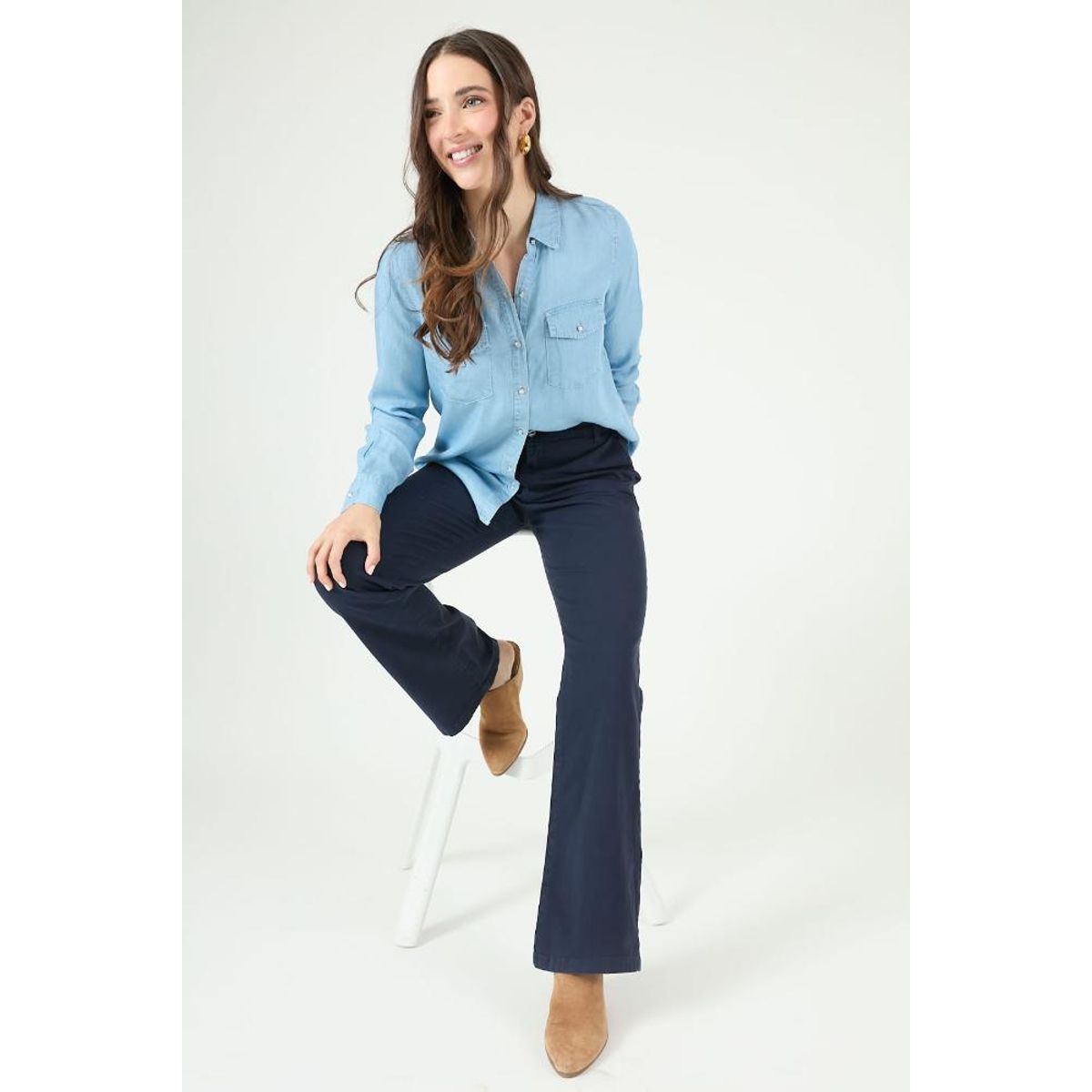 PRIVILEGE - Jeans straight azul PRIVILEGE 2282