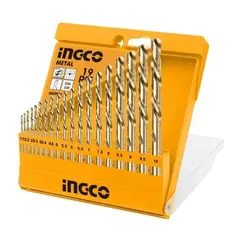INGCO - Set Brocas Para Metal 19 Piezas 1-10Mm Akdb1195