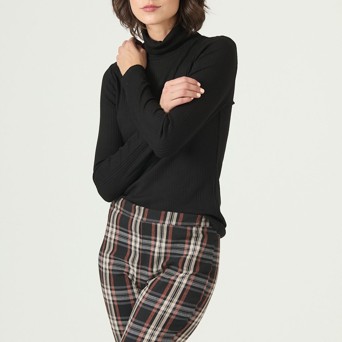 PRIVILEGE - Polera negra 2619