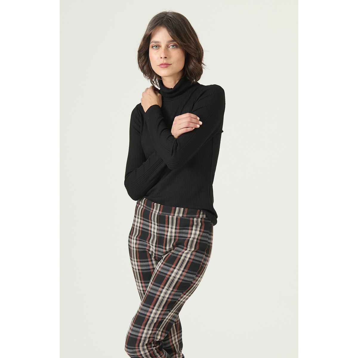 PRIVILEGE - Polera negra 2619