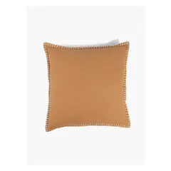 LOUNGE - Cojín Algodón Con Costuras Terracota