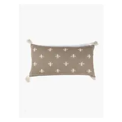 LOUNGE - Cojín Algodón Abejas Taupe