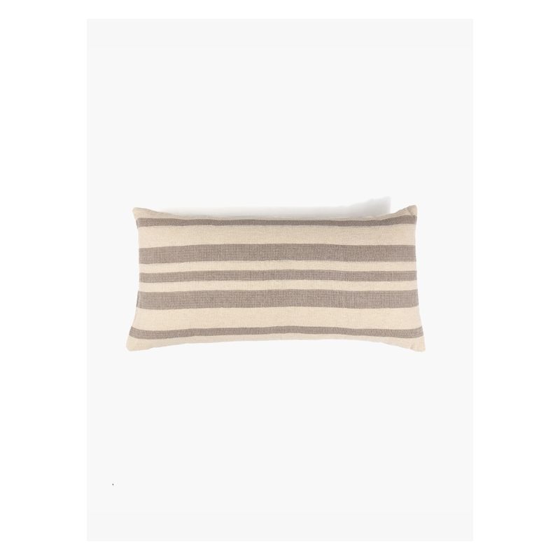 LOUNGE - Cojín Algodón Textura Líneas Beige LOUNGE