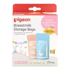 PIGEON - Bolsas Para Almacenar Leche Materna - 180ml - 25uds