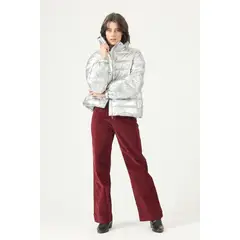 PRIVILEGE - Parka plata 2737 - Plateado