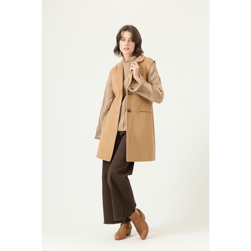 PRIVILEGE - Abrigo con wool blend camel PRIVILEGE 2727 - Camel