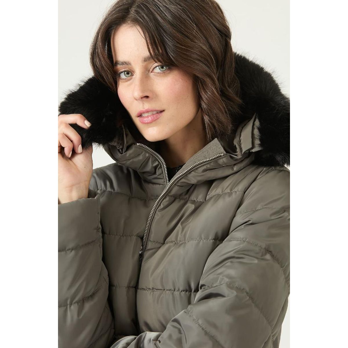 PRIVILEGE - Parka verde PRIVILEGE 2735