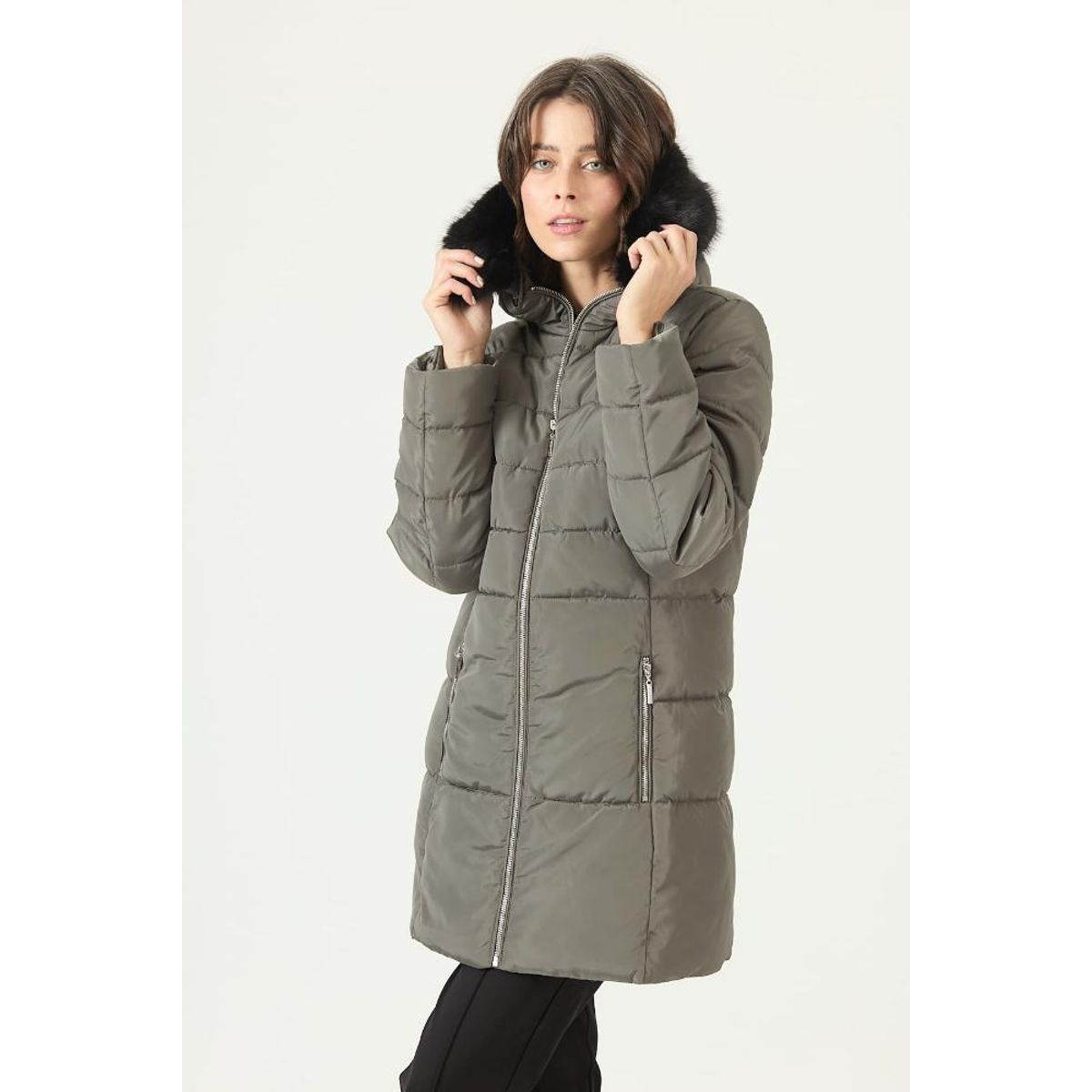 PRIVILEGE - Parka verde PRIVILEGE 2735