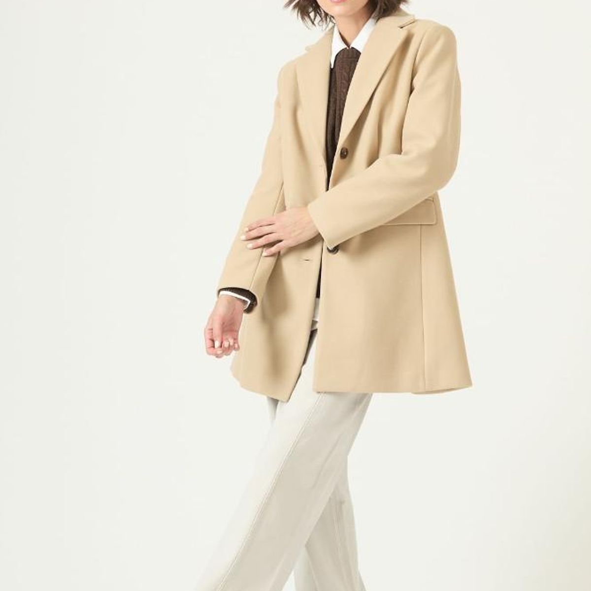 PRIVILEGE - Abrigo beige PRIVILEGE 2724