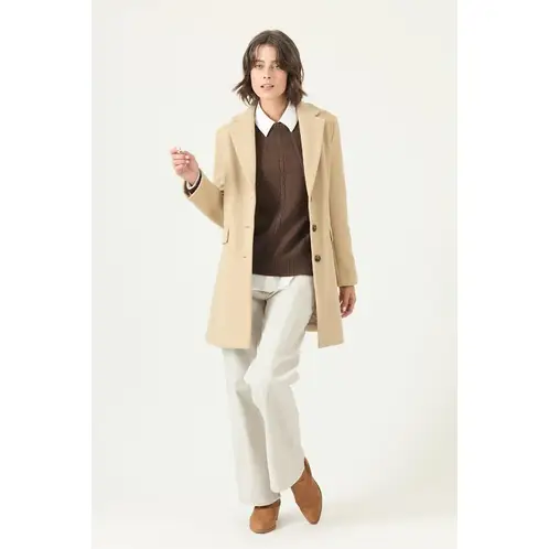 PRIVILEGE - Abrigo beige 2724 - Beige