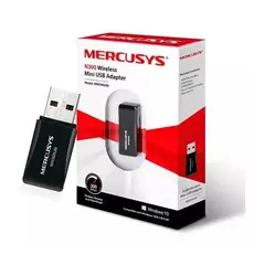 MERCUSYS - Mini Adaptador USB Inalámbrico N300Mbps MW300um