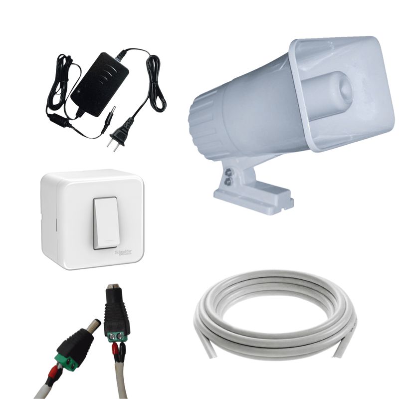 GENERICO - Kit de Alarma con Botón de Pánico 30W