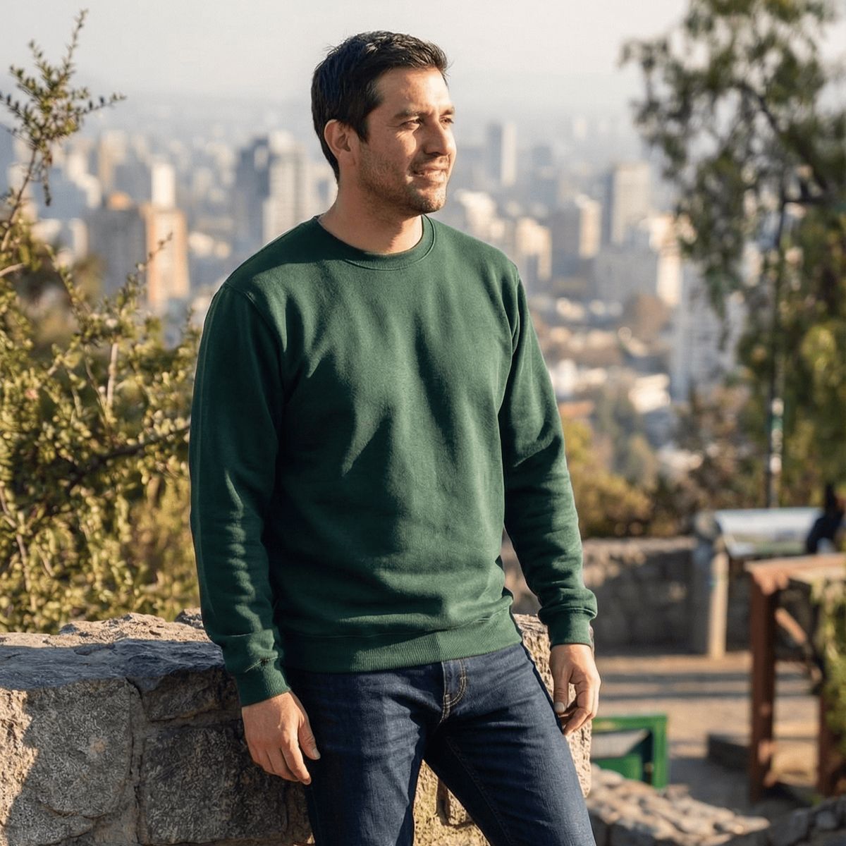 T-WORLD - Polerón Unisex Algodón Afranelado Básico Antipilling