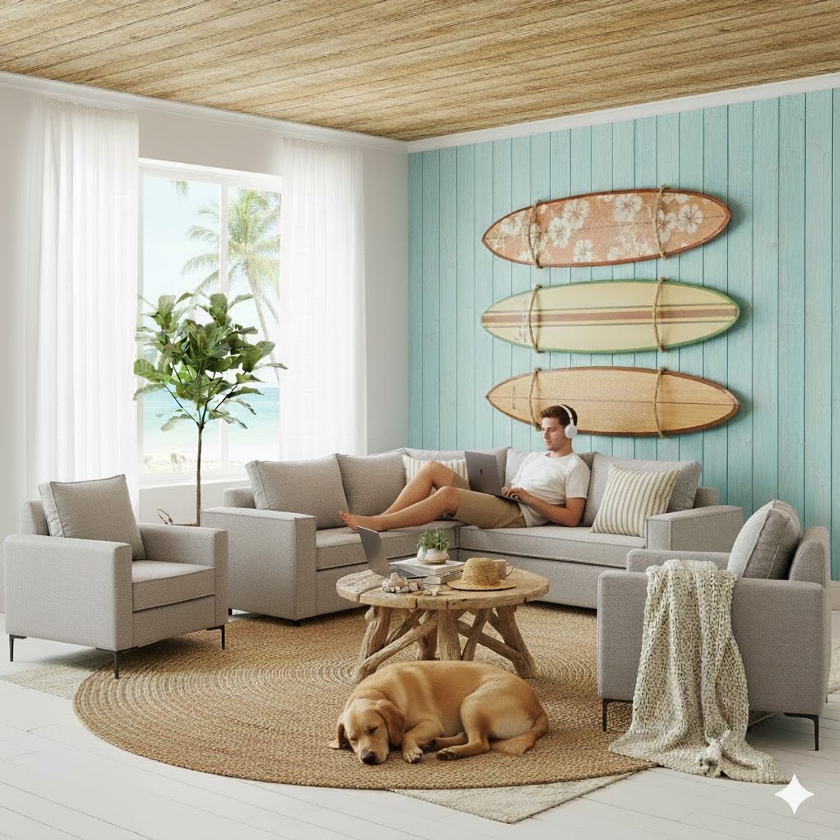 SITIAL HOME - Living 311 Matilda Gris Claro Seccional + 2 Poltronas resortes Pocket