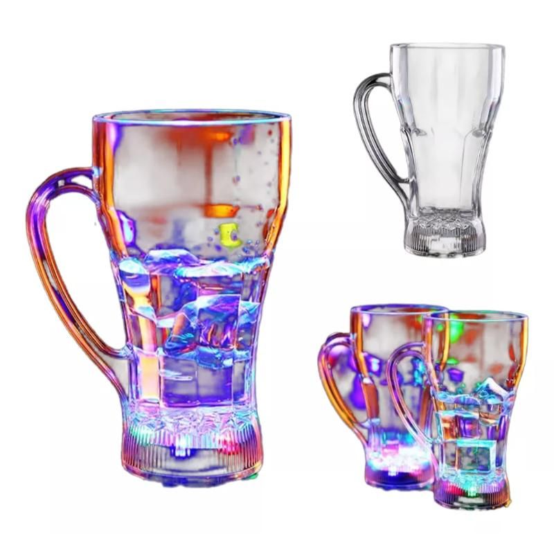 GENERICO - Vaso Luminosos Led Tazón Copete Luces Colores Cotillon 18oz