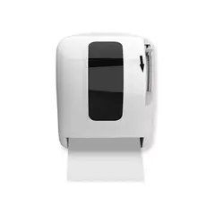 GENERICO - Dispensador de papel toalla con palanca color blanco