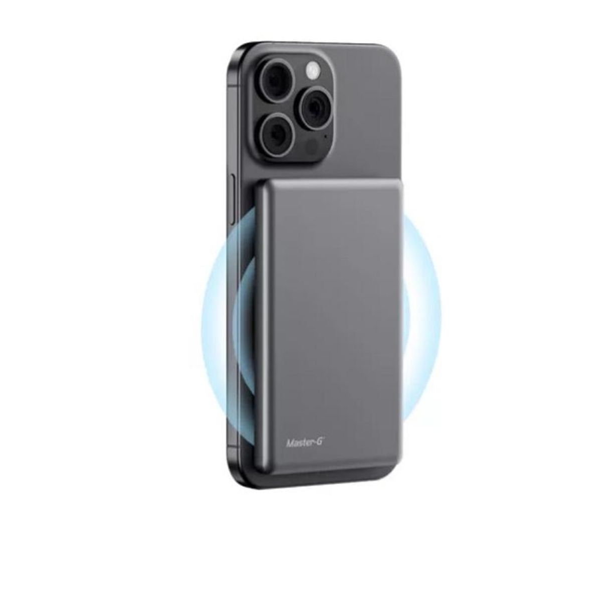 GENERICO - Powerbank Magsafe 5000mAh Inalámbrico Compatible iPhone - Gris