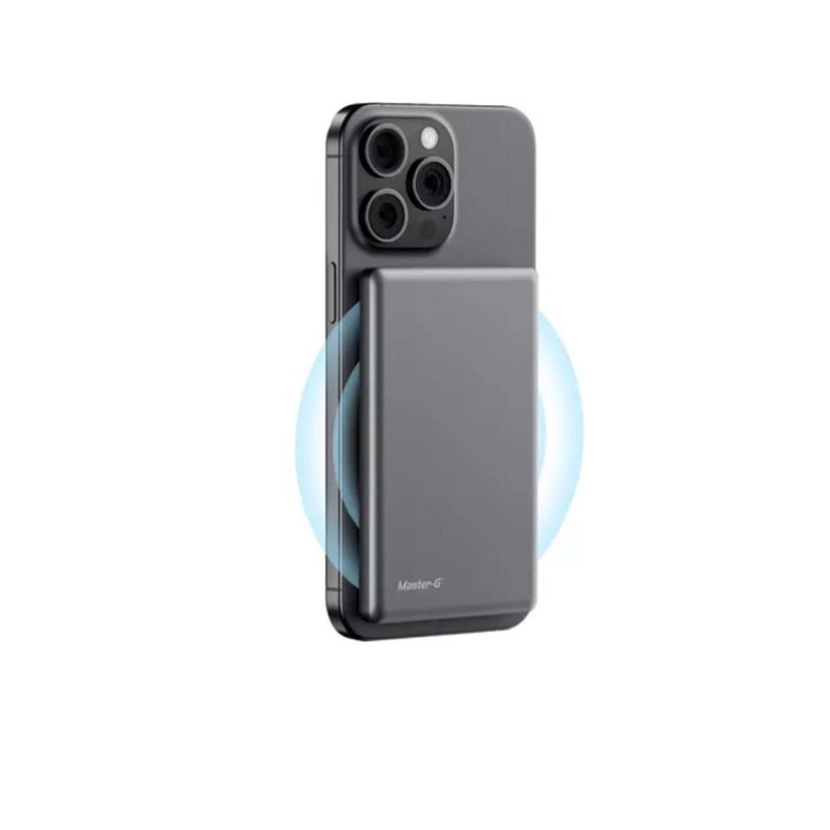 GENERICO - Powerbank Magsafe 5000mAh Inalámbrico Compatible iPhone - Gris