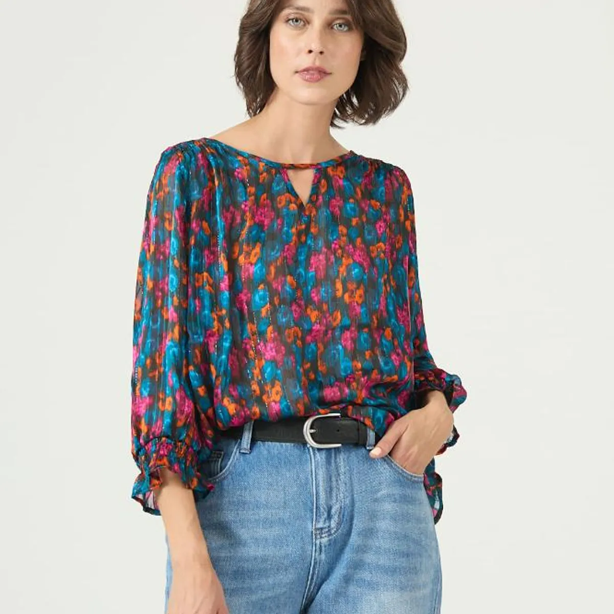 PRIVILEGE - Blusa multicolor estampada 2637