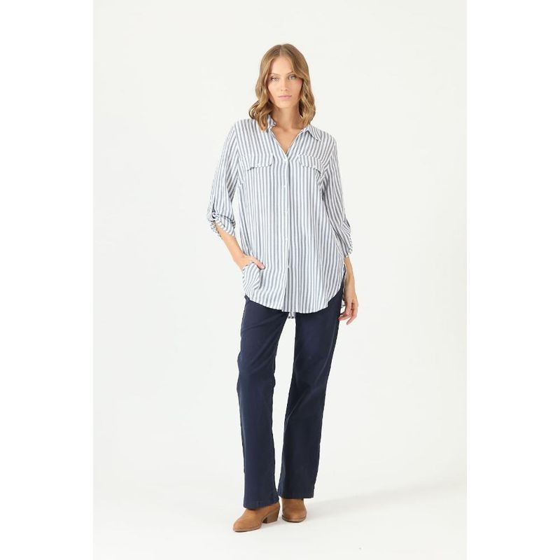 PRIVILEGE - Blusa azul rayas PRIVILEGE 2174 - Azul