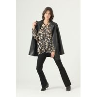 Blusa negra estampada 2639