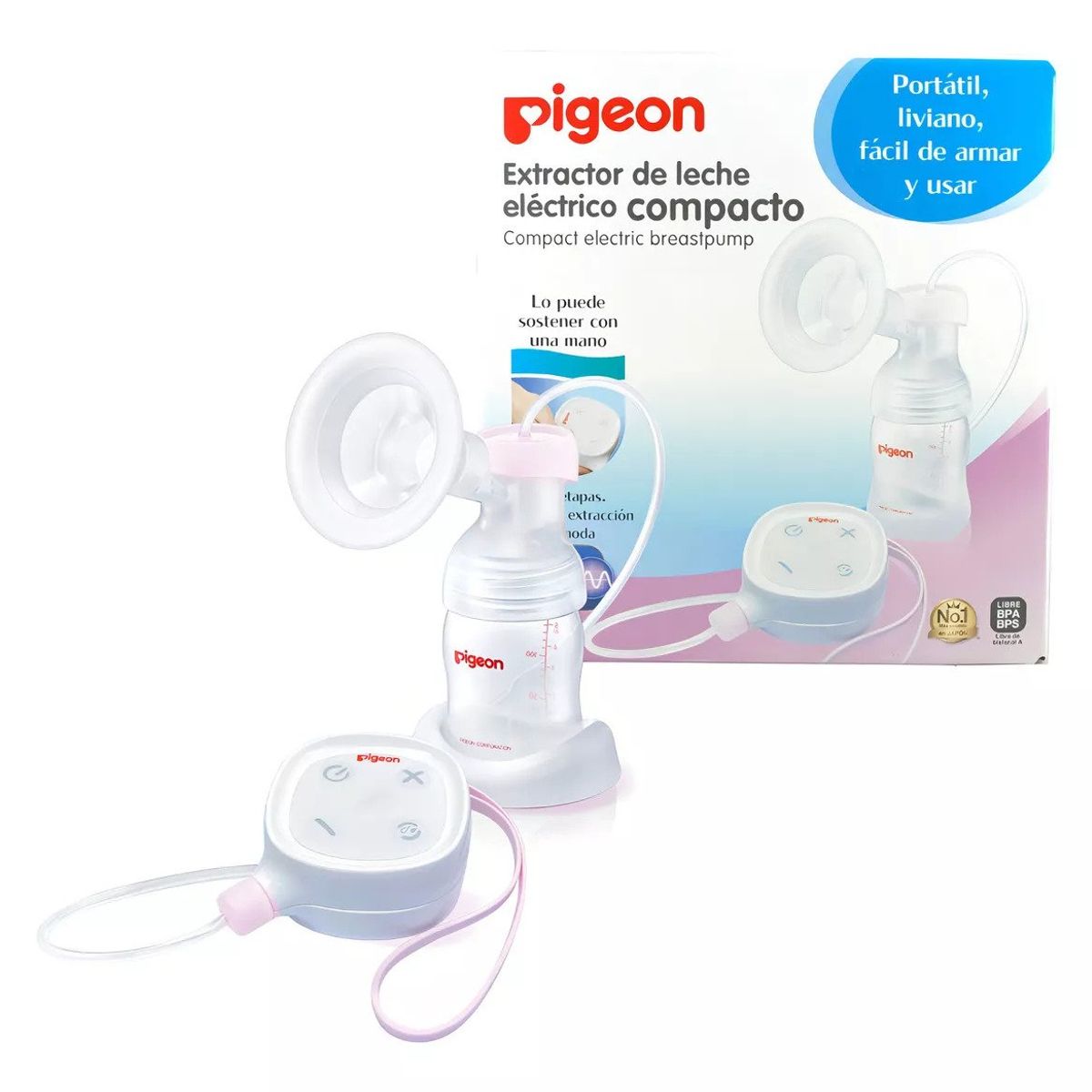 PIGEON - Extractor Leche Eléctrico Compacto Pigeon Saca Leche Materna