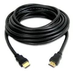 GENERICO - Cable HDMI Redondo Negro 15m 1080p