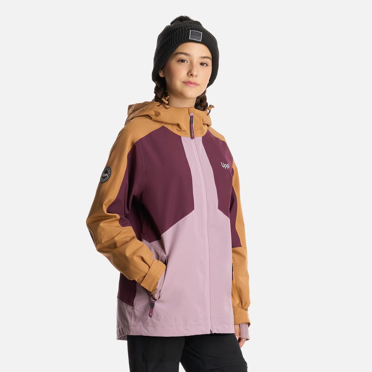 LIPPI - Chaqueta Teen Girl Sierra Nevada B-Dry Light Hoody Jacket Malva Lippi