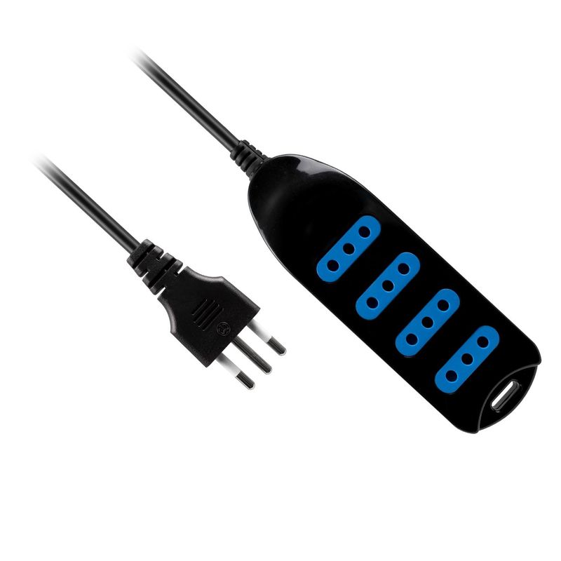 PHILCO - Alargador-extension Electrica Philco 450n 4 Tomas 5m Negro