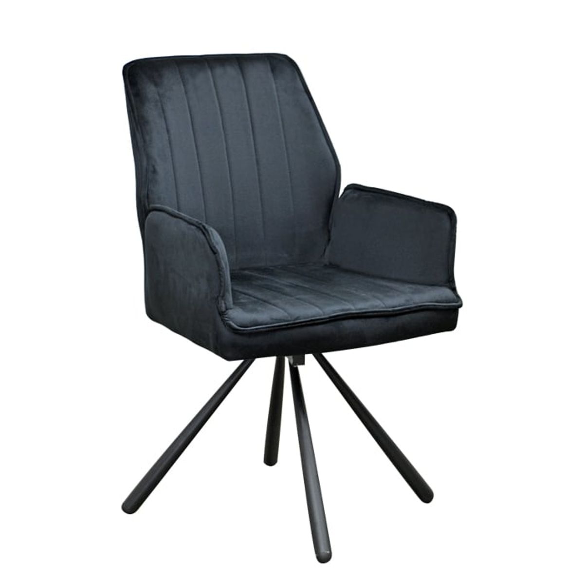 MSA MUEBLES SANTA ANA - Poltrona Giratoria Vita Black