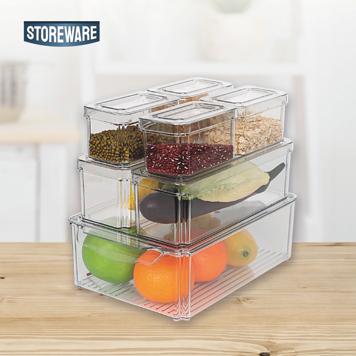 STOREWARE - Set 7 Organizadores de Refrigerador Storeware