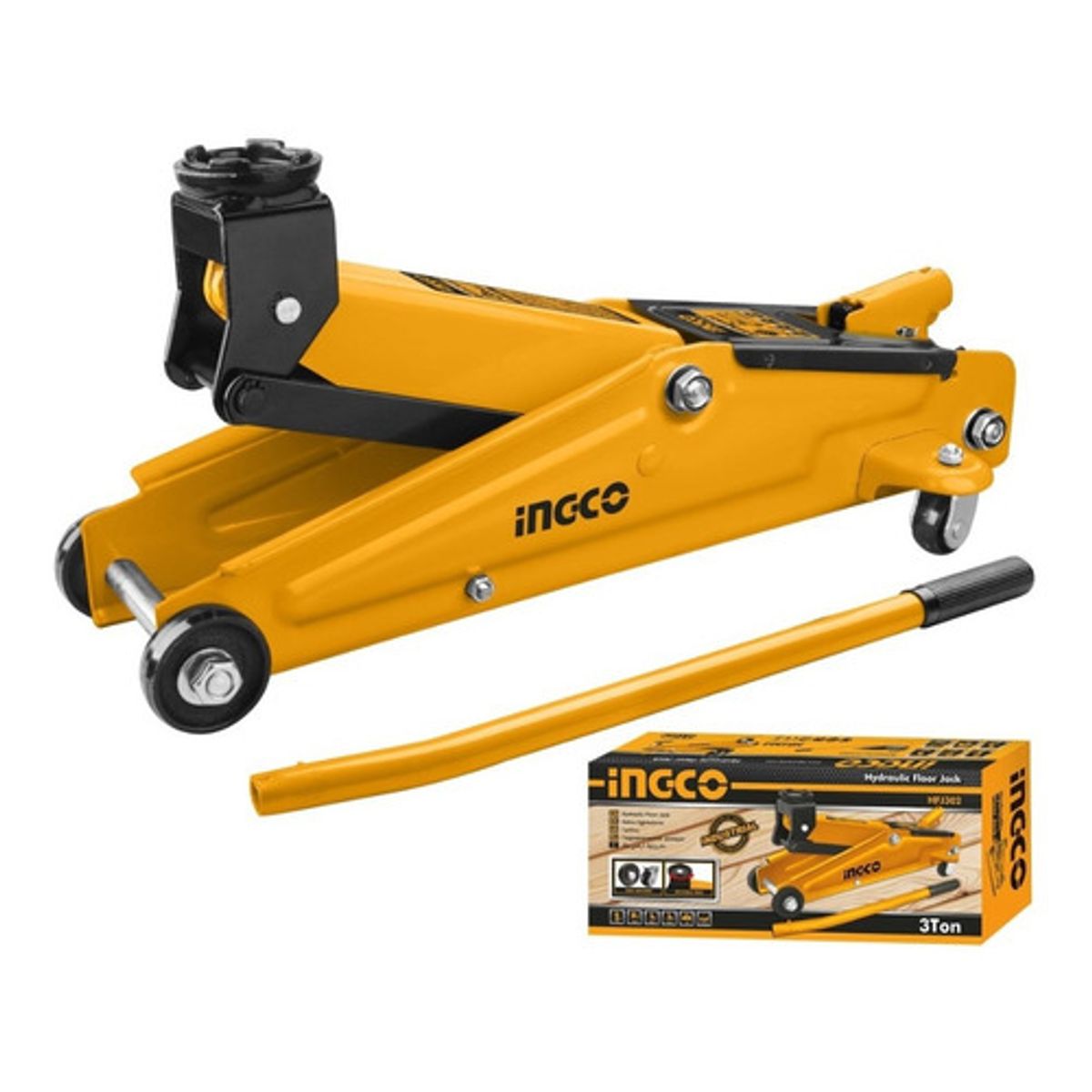 INGCO - Gata Hidraulica Caiman Industrial 3 Ton Ingco Hfj302