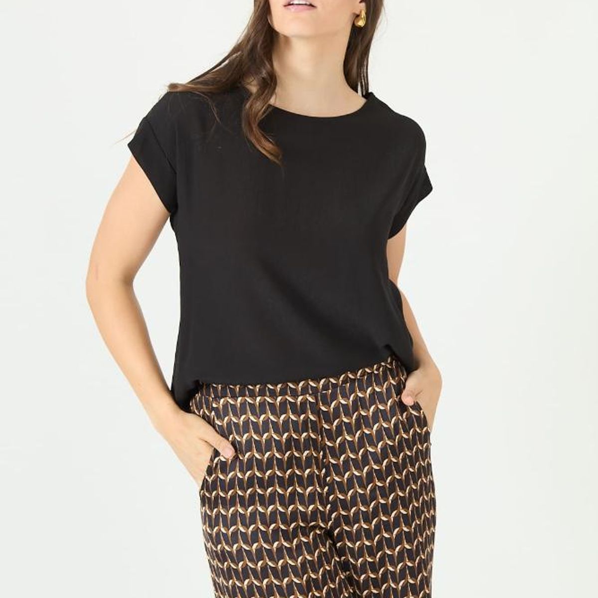 PRIVILEGE - Blusa negra 2368