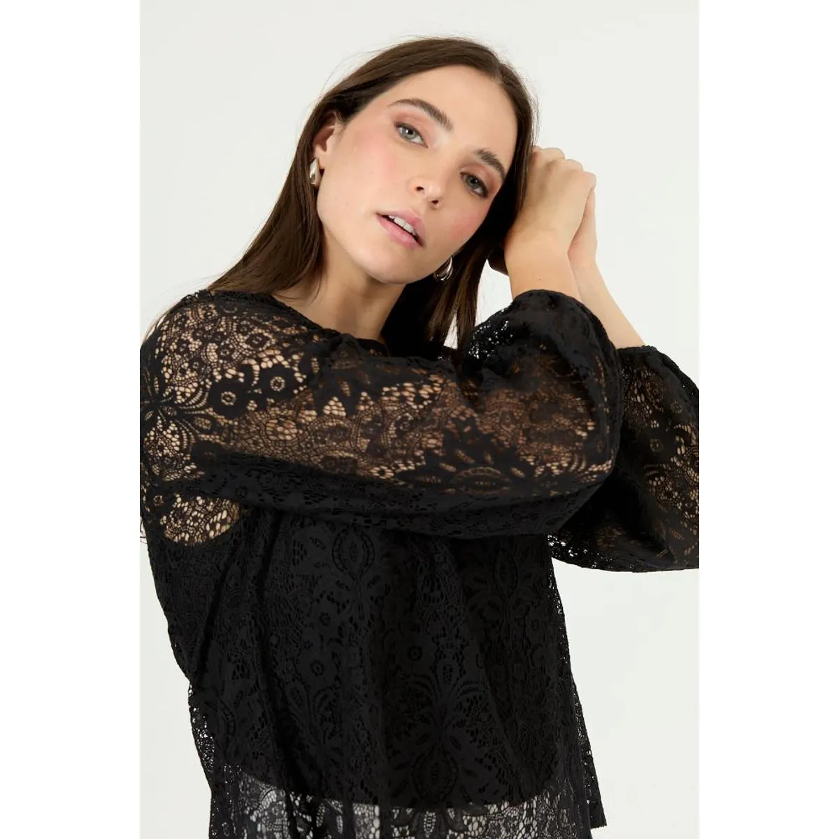 PRIVILEGE - Blusa negra PRIVILEGE 2367