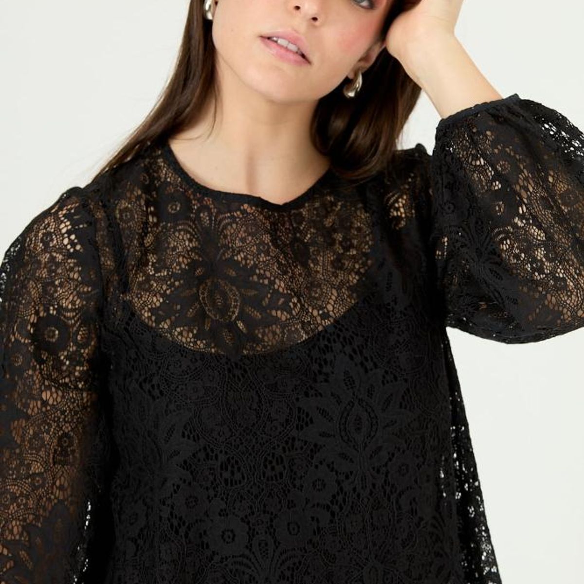 PRIVILEGE - Blusa negra PRIVILEGE 2367