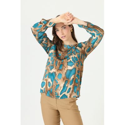Imagen 2 del producto Blusa camel estampada 2380