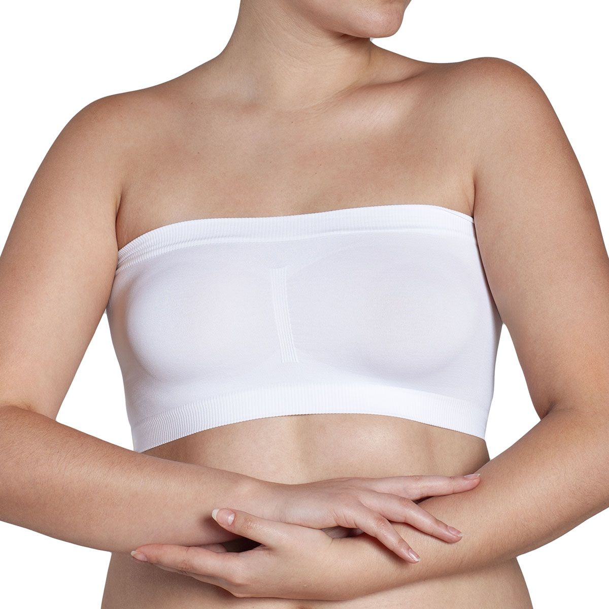 MONARCH - Polera Esencial Mini Bandeau Blanco Monarch