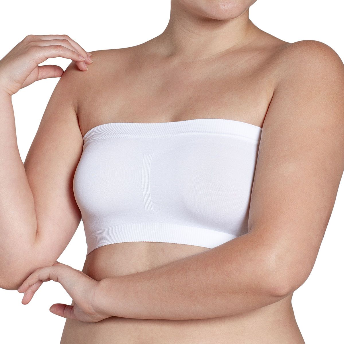 MONARCH - Polera Esencial Mini Bandeau Blanco Monarch