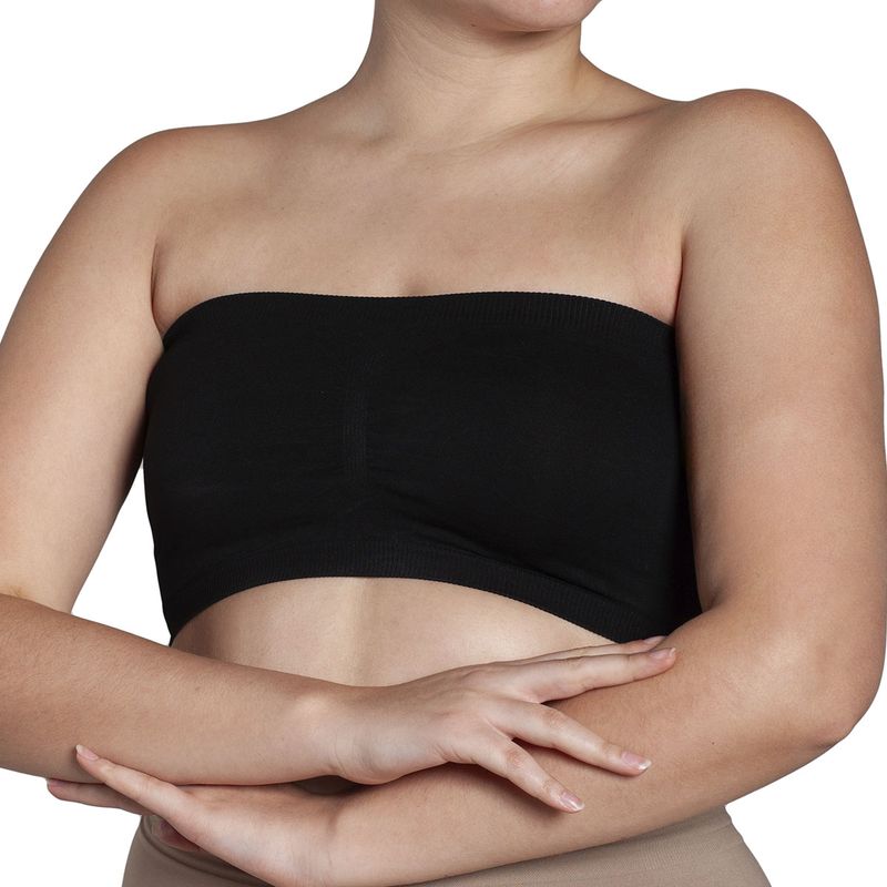 MONARCH - Polera Esencial Mini Bandeau Negro Monarch