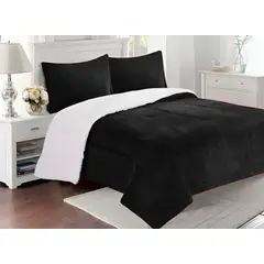 GENERICO - Cobertor Chiporro Grueso Peludo Con 2 plazas + 2 fundas