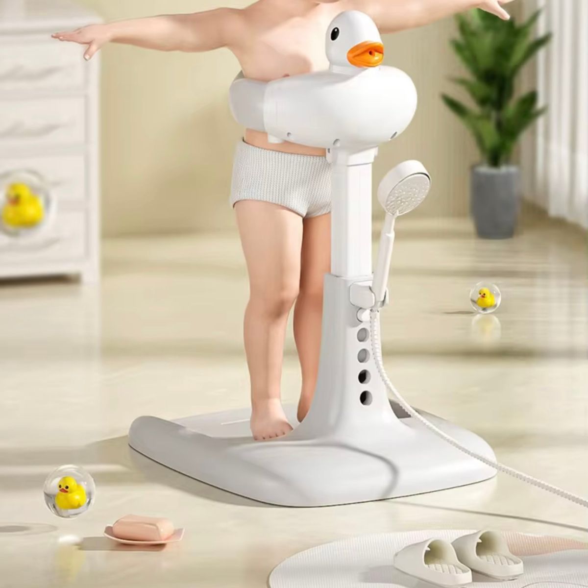 GENERICO - SOPORTE DE DUCHA AJUSTABLE PARA BEBES