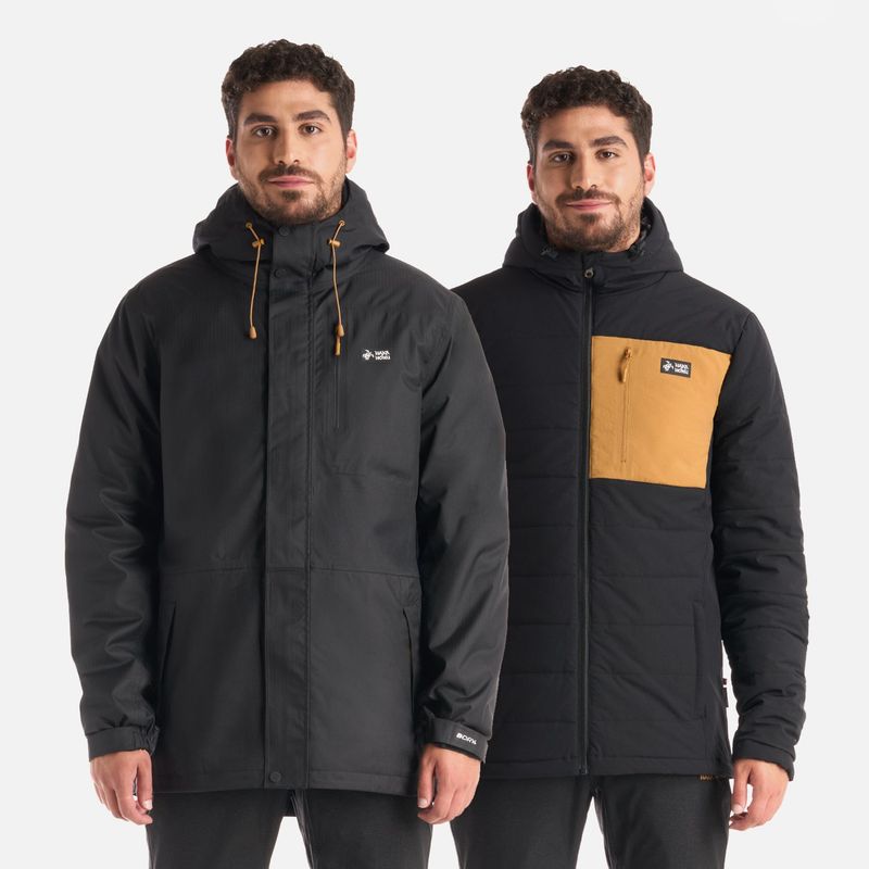 HAKA HONU - Chaqueta Hombre Perro Guapo Pro Negro Haka Honu