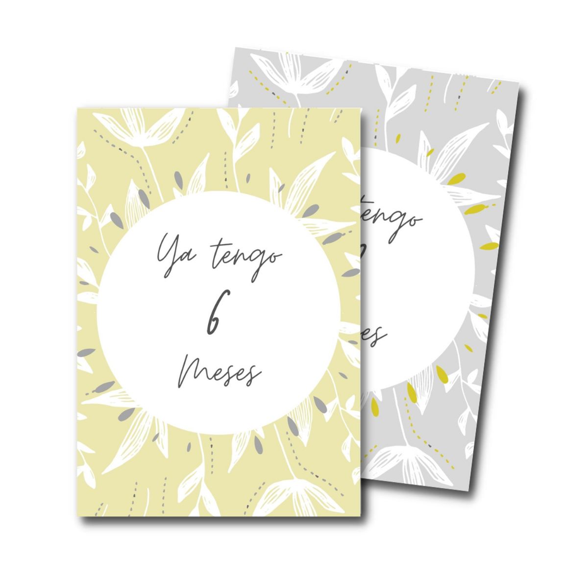 LAFANTINA - TARJETAS BABYSHOWER FOTOS MESES BEBÉ TEMPO OCRE