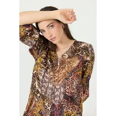 PRIVILEGE - Blusa multicolor estampada 2378 - Multicolor