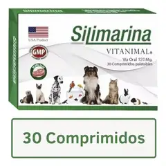 VITAMINA - Silimarina Vitanimal Suplemento Perros Gatos 30 Comprimidos